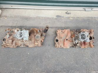 2 Barrel Intake 327,283 W/ Carburetor 