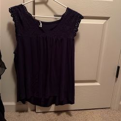 maurice’s top, navy blue, size 1 