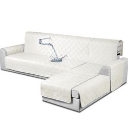 Waterproof Sectional Couch Cover – L Shape Sofa Protector (XL)
