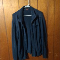 Blue Cardigan Size Large