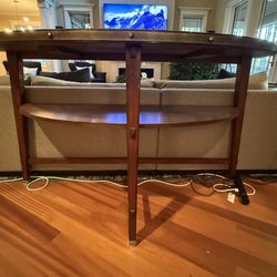 Custom Artisan Rosebank Design Solid Chestnut Console Table Seattle-Made