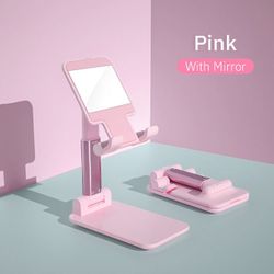 Foldable Cell Phone Stand, Angle & Height Adjustable Desk Phone Holder, 4 Colors
