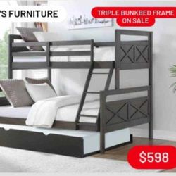 Triple Bunk Bed Twin Over Full