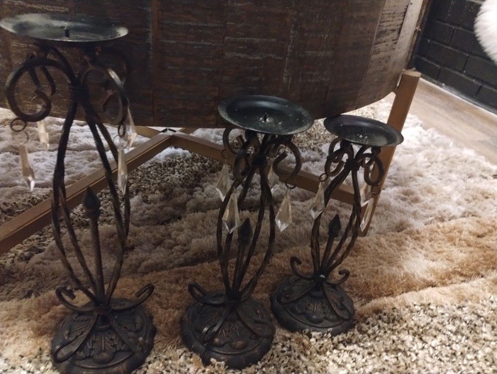 3pc Candle Holders 