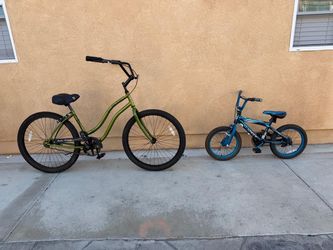 New 3GGG beach cruiser $130 and new kids bike 16” tires $40
