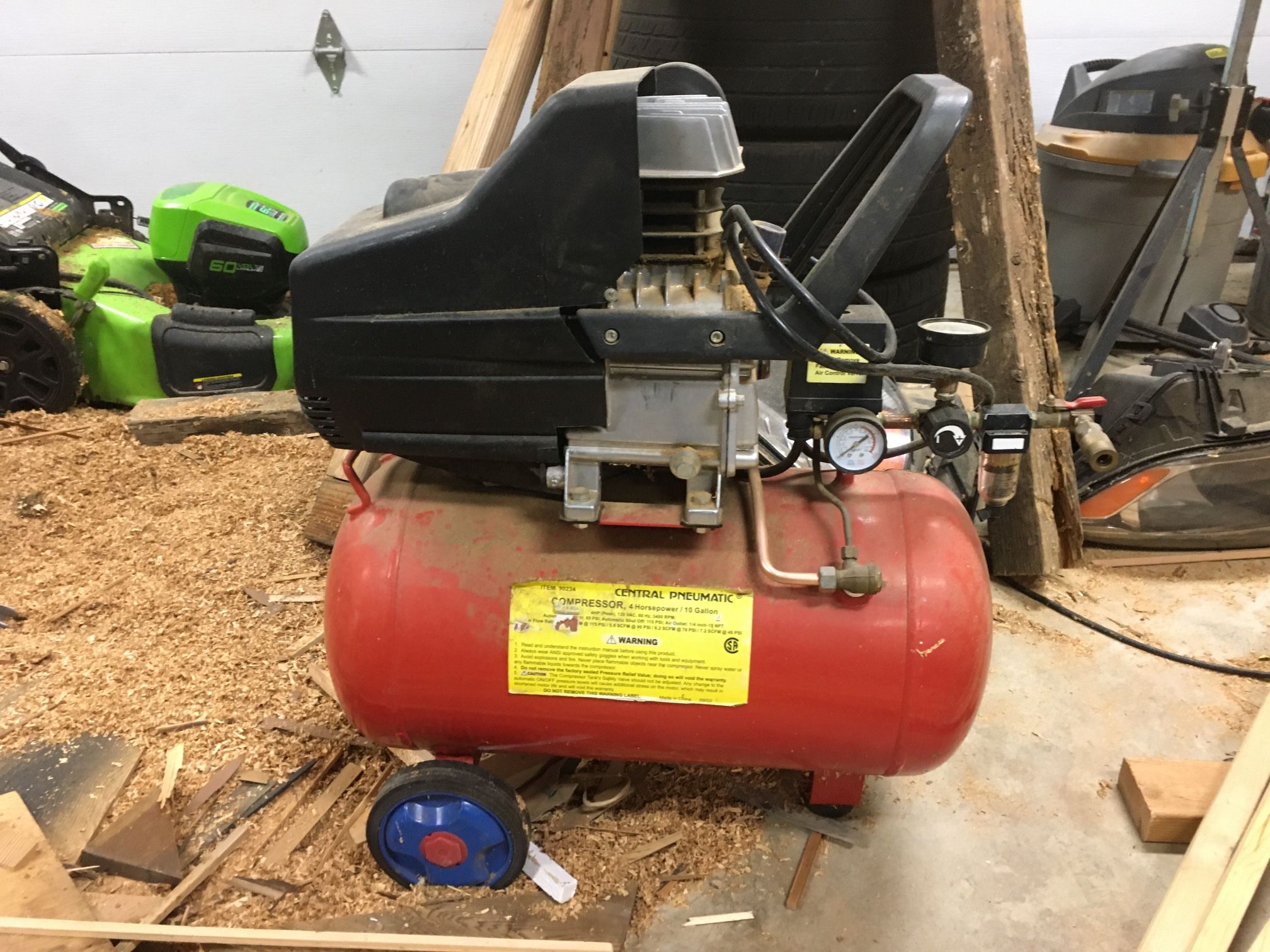 Central Pneumatic Air Compressor
