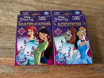 Disney princesses flash cards addition and multiplication