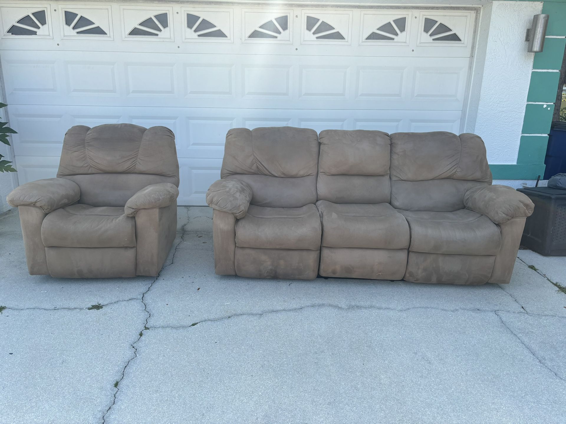 Microfiber Couch And Chair