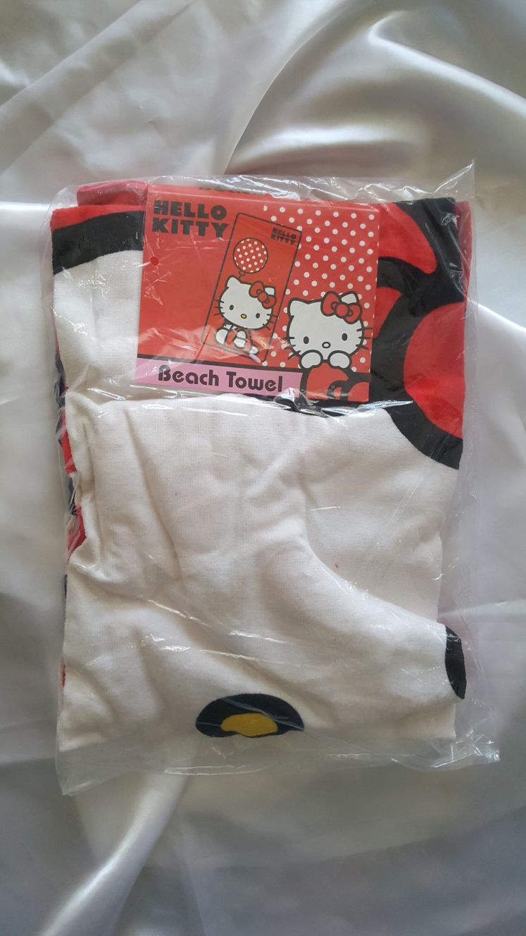 Hello Kitty Beach Bath Towel: Balloon - New