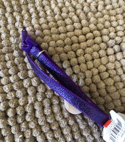 New kitty collar break away glittery purple 8”-12”