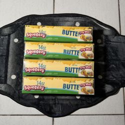 LOT OF 4  Viral TikTok Squeezy Butter Squishy 14oz Salted Butter Stress Toy 
