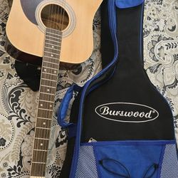 BURSWOOD ACOUSTIC GUITAR $99 OBO