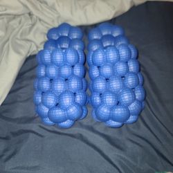 Blue Bubble Slides Unisex