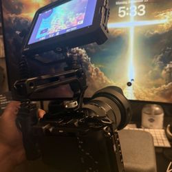 Camera, Video Monitor, Rig, Sony, Photography