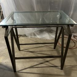 Tall Glass Table 