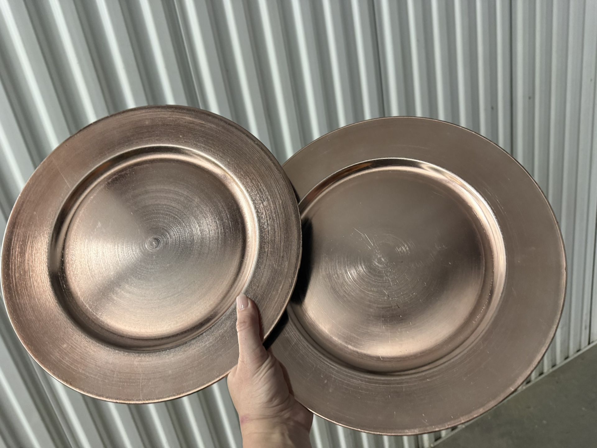 Copper Charger Plates