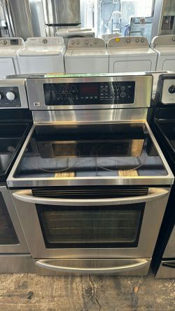 LG Electric Stove Stainless Steel - Knob Controls, Self Clean