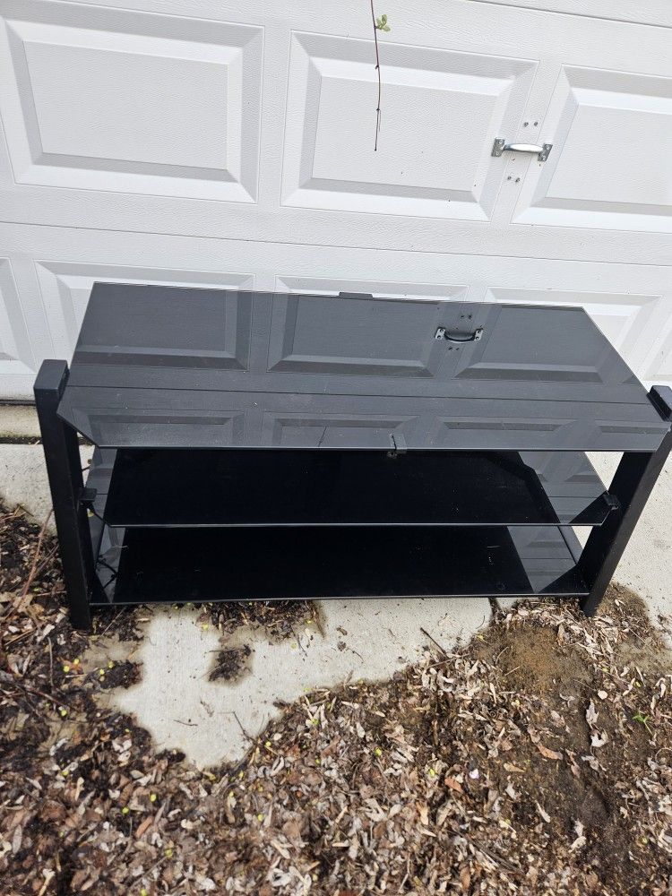 Smoked Glass Tekevision Stand In Great Shape