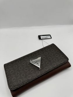 GUESS Signature Brown Logo Wallet