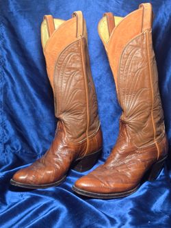 Tony Lama Tall Leather Cowboy Boots