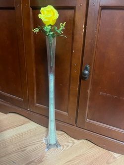 Eiffel Tower Glass Floral Vase 24"