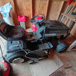 38" cut yard machine