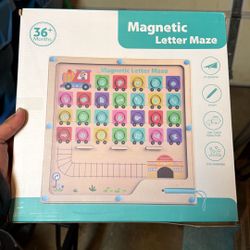 Magnetic Letter Maze