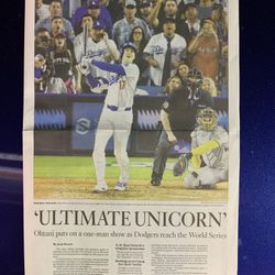 DODGERS Playoffs OHTANI Greatest Game Los Angeles Times LA Times