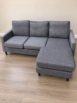 Gray Sectional Sofa with Chaise
