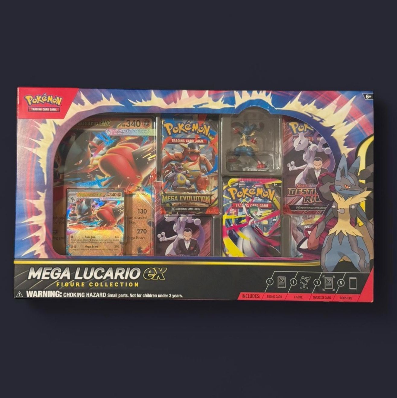 1x Mega Lucario Ex Figure Box