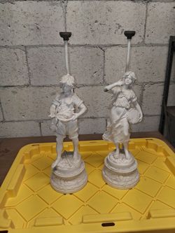 Antique metal lamps