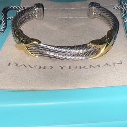 Double X David Yurman Cuff Bracelet Large 7 Mm 