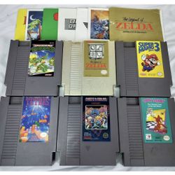 NES Games, Zelda Gold, TMNT,  Mario 3, More 