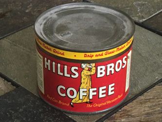 Antique Hills Bros Coffee Tin