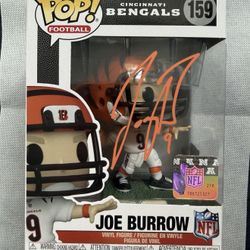 Joe Burrow Signed Funko #159 Fanatics Authenticated 