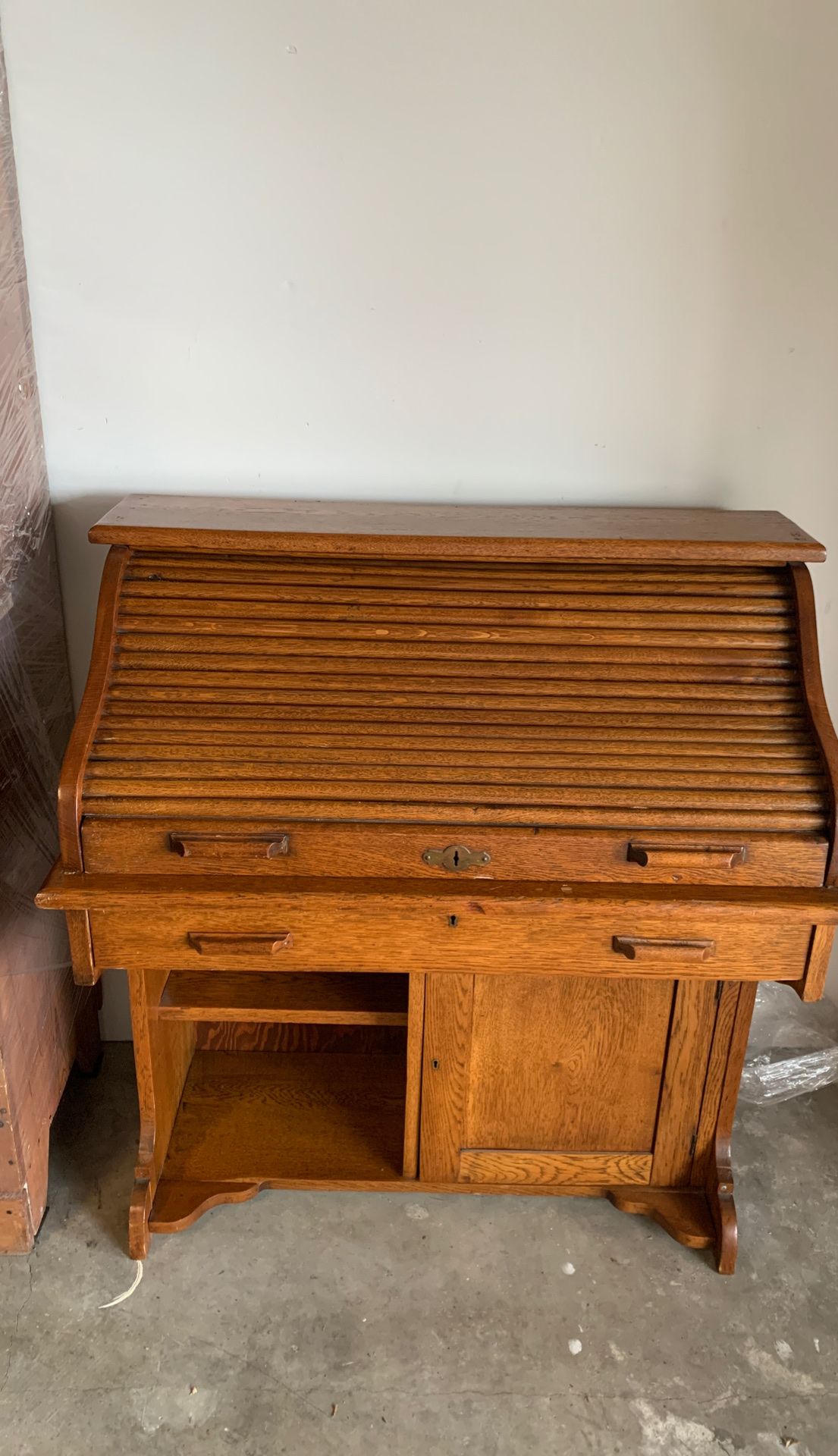 Antique small roll top desk
