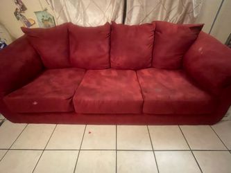 Red Ashley Furniture Sofa