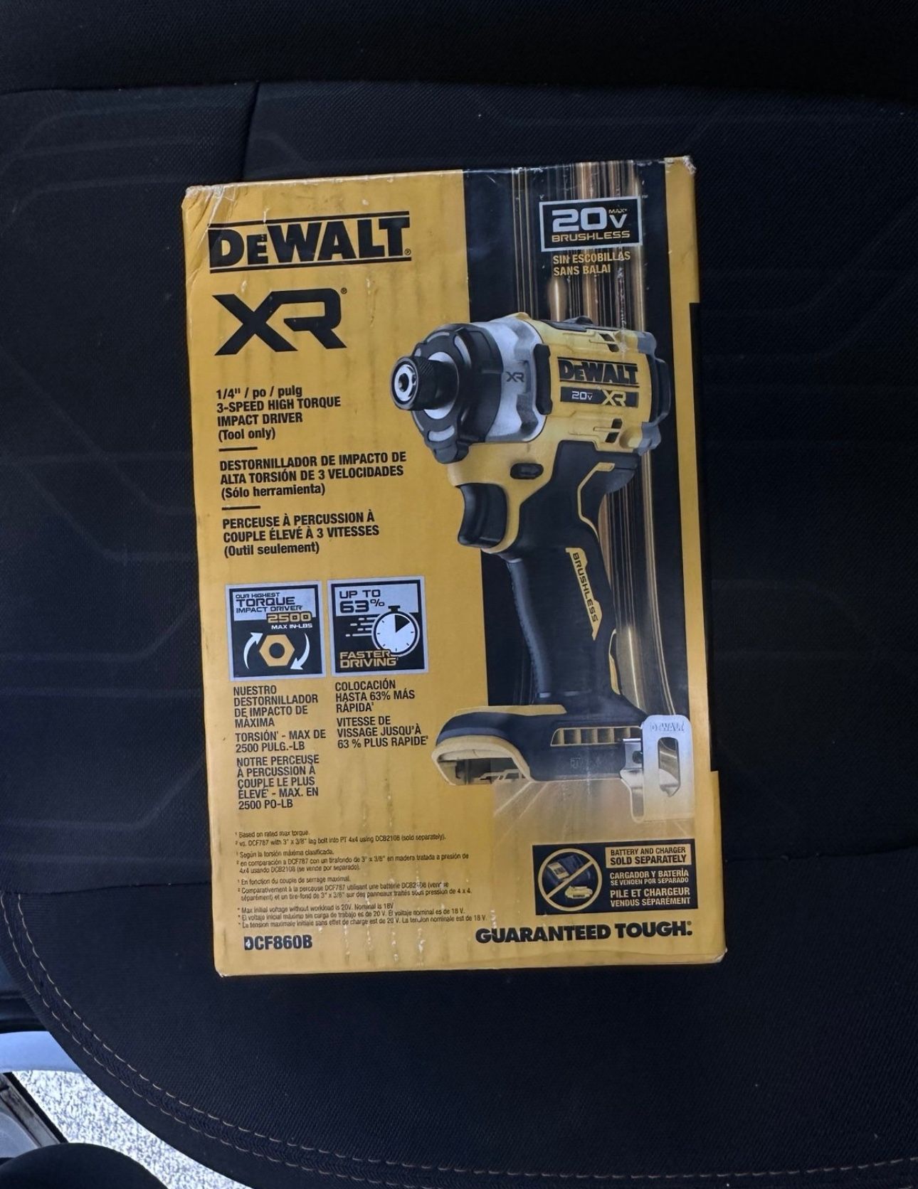 20V MAX XR Cordless Impact Driver + Battery 3.0 