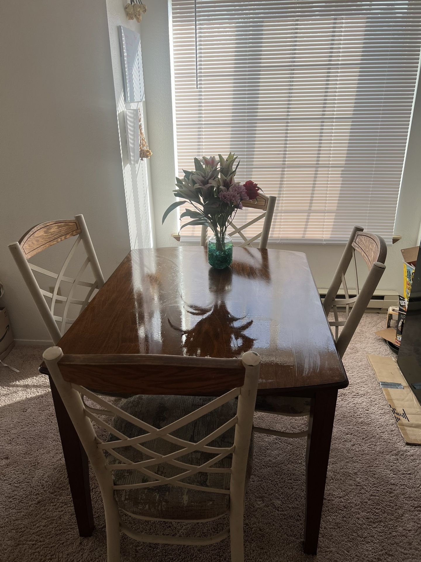 Wooden Table With Chairs