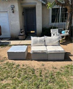 Three piece patio sofa set outdoor patio furniture brand new patio couch set