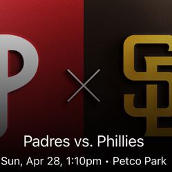 Padres Vs Phillies - Sun Apr 28 - Sec 313