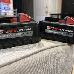 6.0 Milwaukee Batteries 