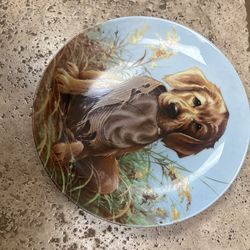 Caught In The Act - The Golden Retriever Collector Plate By Lynn Kaatz