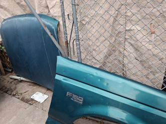Cofre y Guardafango  hod n fender del lado delpasjero para92 al96 ford f150
