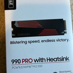 Samsung 2TB 990 PRO with Heatsink new in box 