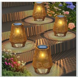 Solar Lanterns Outdoor Waterproof, Solar Lights Outdoor 4 Pack
Outdoor Solar Powered Lanterns LED for Garden, Yard, Patio, Porch, Gifts for Women Mom