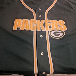 Green Bay Packers Baseball Jersey Vintage Excellent Condition