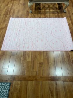 Pink Smiley Rug