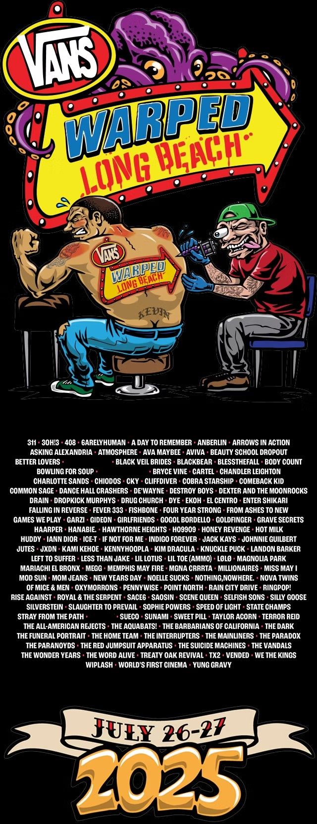 2 Tickets To Vans Warped Tour