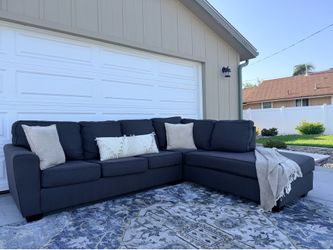 Living Spaces Gray Sectional DELIVERY AVAILABLE